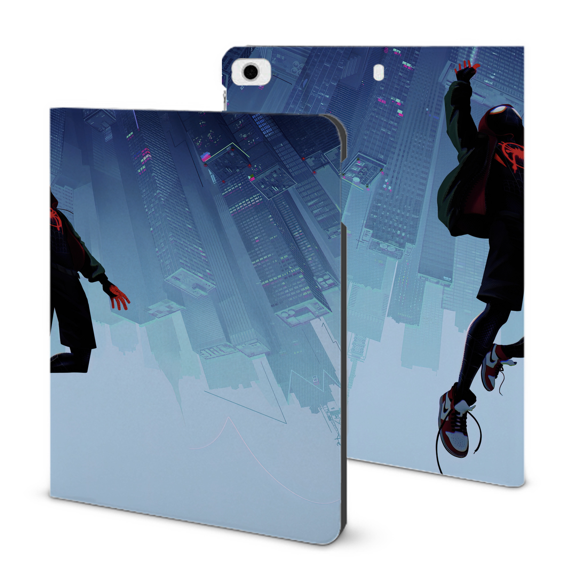 （画像用） Spider Man スパイダーマン IPad ケース ブック型 PUレザー TPU 耐衝撃 軽量 薄型 ペン収納なし 全面保護 IPad 各モデル対応